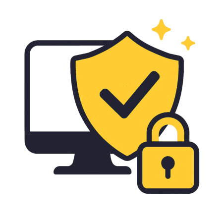 Icône illustrant la sécurité et la conformité de votre site internet