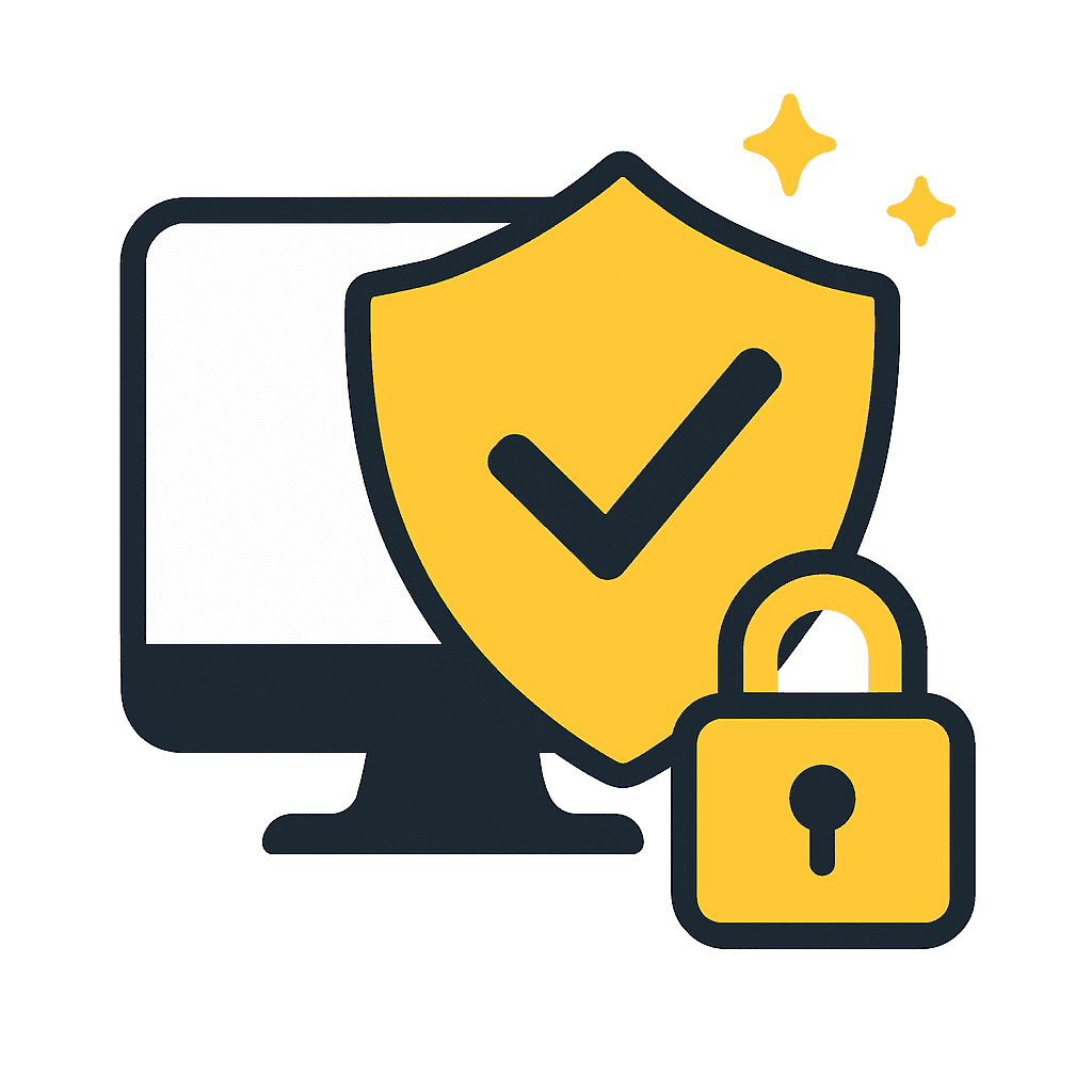 Icône illustrant la sécurité et la conformité de votre site internet