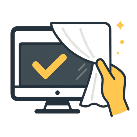Icône illustrant la simplicité et la transparence dans notre collaboration